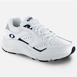 Apex Men's Athletic Shoes in White and Navy size 13 Extra Wide